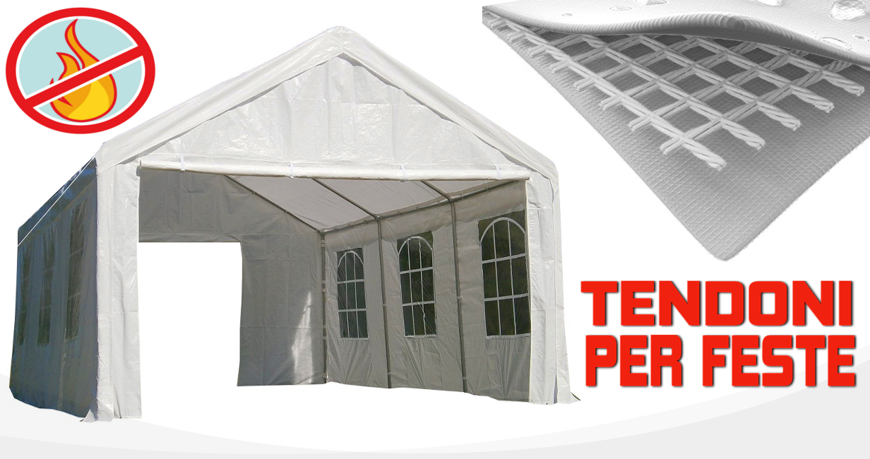 tendoni per feste gazebo 